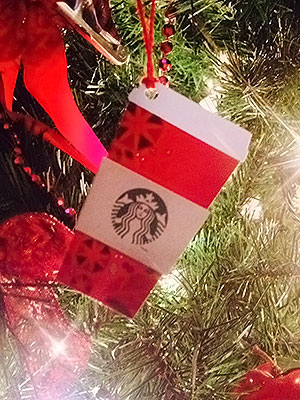 Starbucks ornament gift card